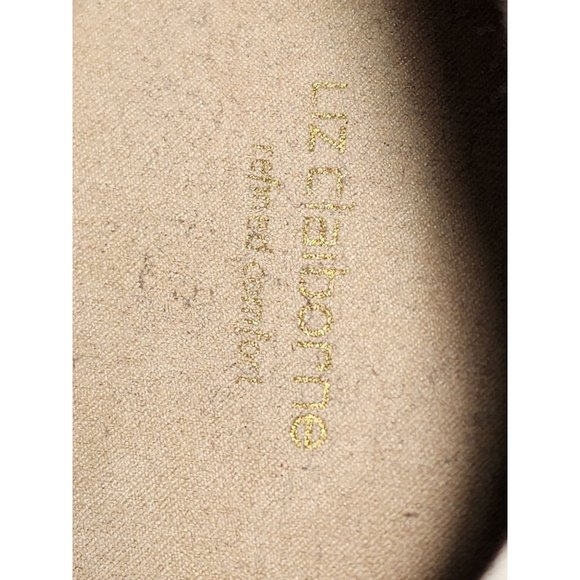 Liz Claiborne Sneakers Womens Size 8 Blue White Stripes Lace up Boat Deck Shoes - Picture 5 of 8